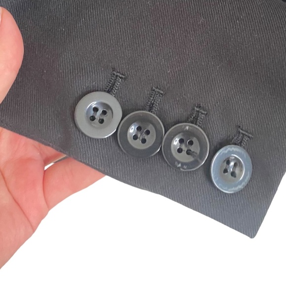 Marc Marc Jacobs androgynous blazer vest combo pinstripe black blue S small - Picture 5 of 16